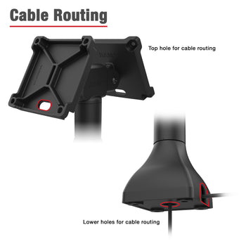 RAM® 7" Pedestal Mount with Dual 100mm VESA Adapters