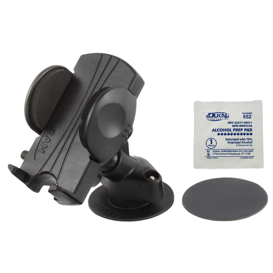 RAM® Flex Adhesive Dashboard Mount with Spring Loaded Phone Holder ...