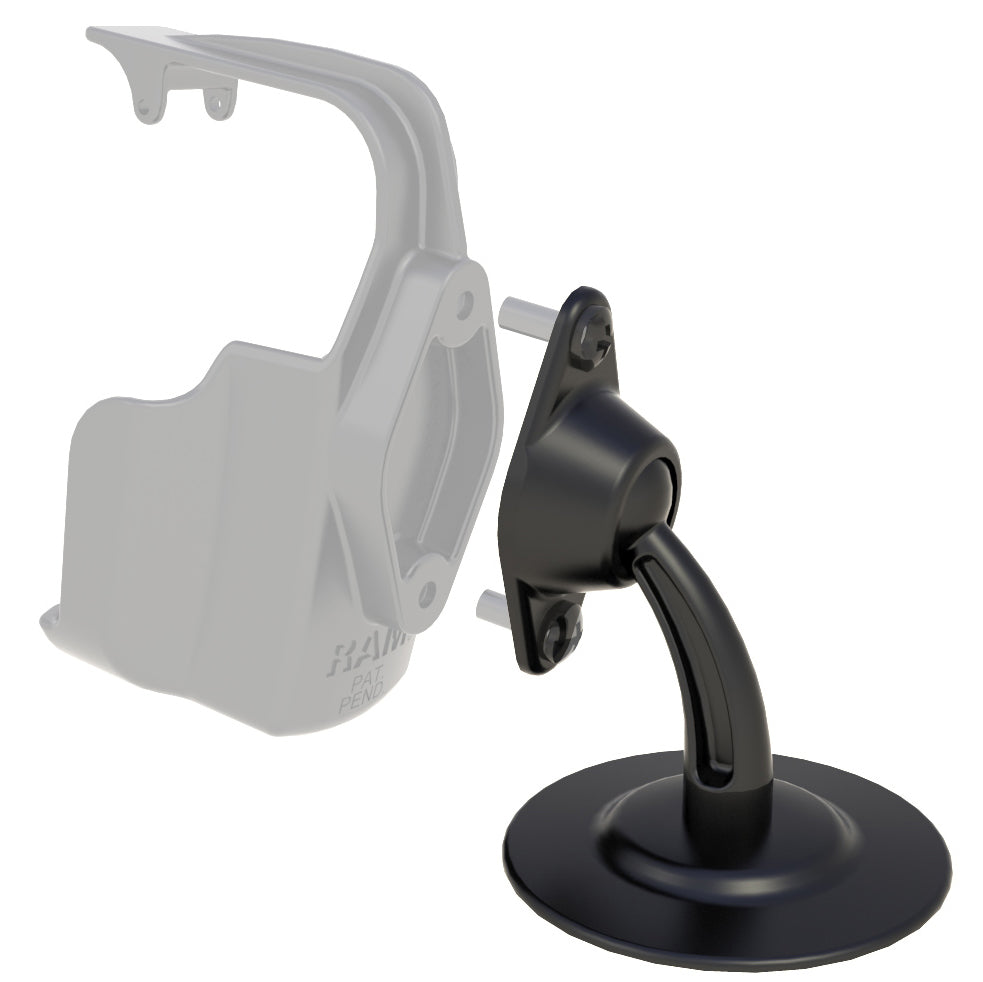RAM® Lil Buddy™ Adhesive Dash Mount with Diamond Plate – RAM Mounts
