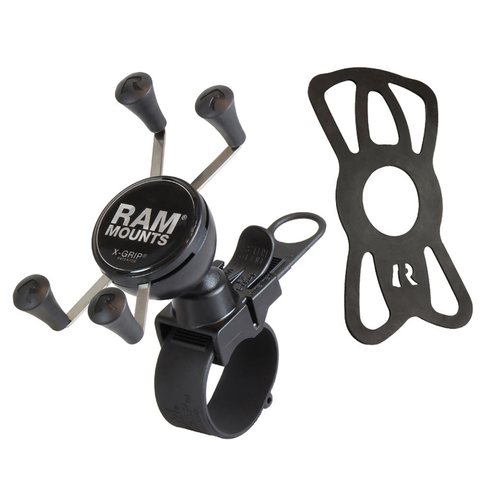 RAM® X-Grip® Phone Mount with RAM® EZ-Strap™ Rail Mount – RAM Mounts