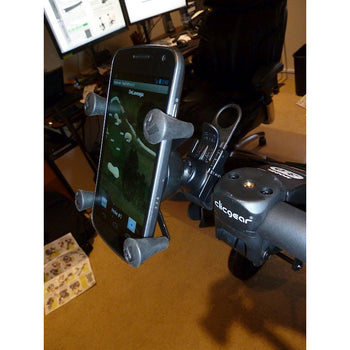 RAM® X-Grip® Phone Mount with RAM® EZ-Strap™ Rail Mount