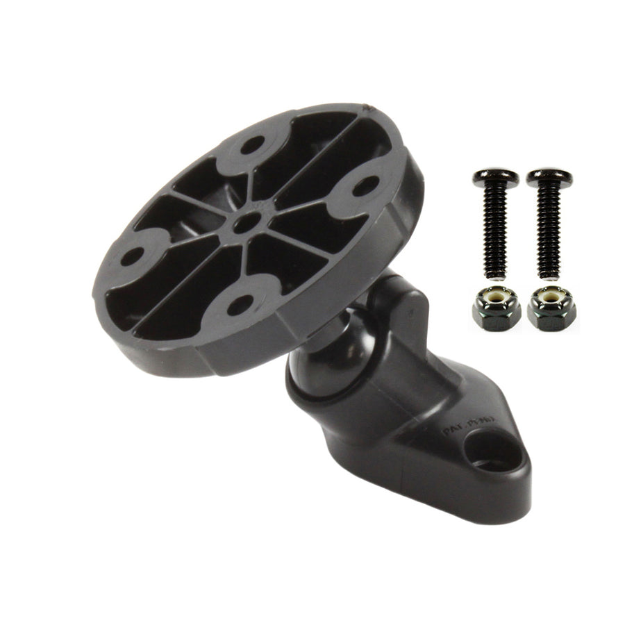 RAM® Snap-Link™ Mount with Round Plate & 45-Degree Diamond Plate