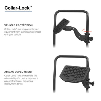 RAM® Friction Hinge 10" Curved Socket Arm with Ball for Tough-Bar™