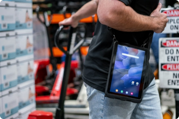 Ergonomische schouderband voor tablet