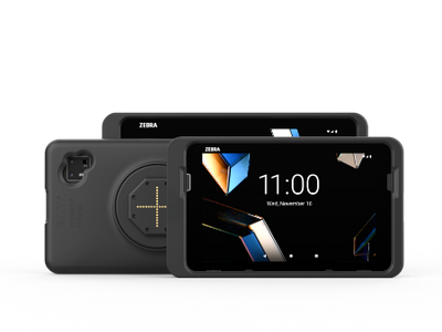 Zebra ET401 rugged tablet with an IntelliSkin H Series protective case.