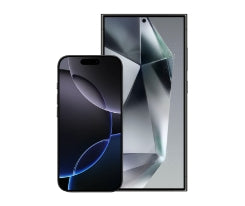 Featured icon image of two phones: iPhone 16 and a Galaxy Note 11