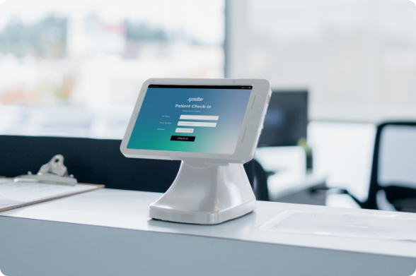 Health Pod Check In Counter Innovative Healthcare Mounting Solutions | RAM® Assistive Technology ...