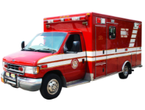 cutout of an ambulance 