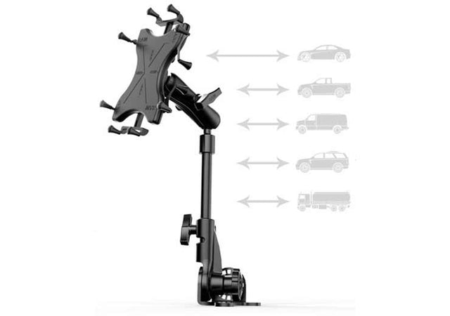 RAM® X-Grip® Universal Tablet Mount Mounted on RAM® Pod HD™ | RAM® Mounts