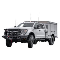 A search and rescue vehicle. Ford F-150