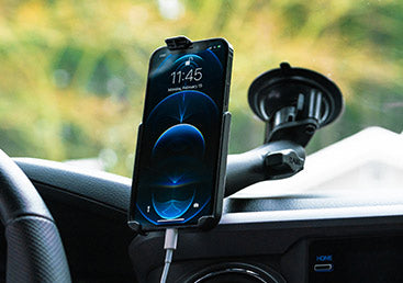 Form Fit iPhone 12 Suction Cup Mount in Truck | RAM Mounts