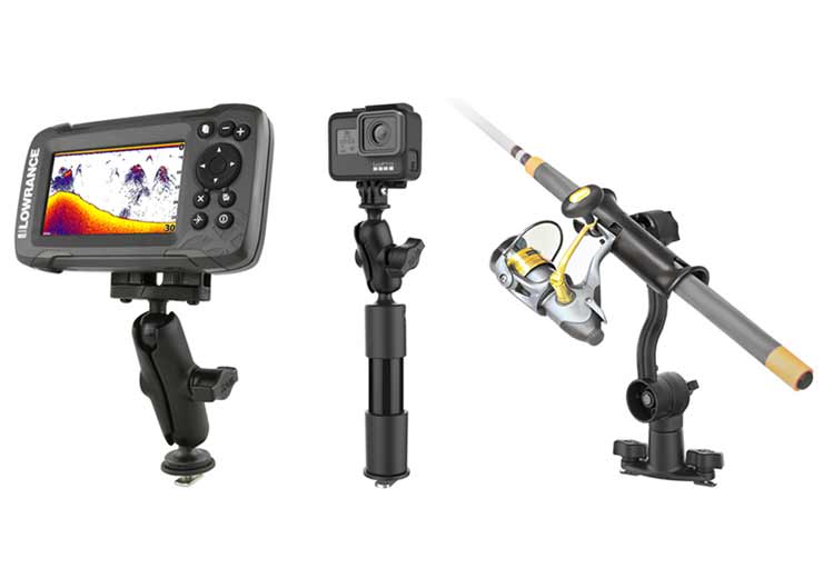 RAM® Tough-Track™ Track Mounts for GoPro Action Cameras, Fishfinders, and Fishing Rods | RAM® Mounts