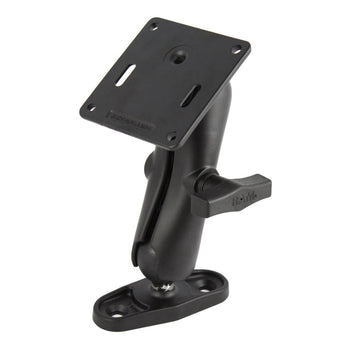 RAM® Double Ball Mount with 75x75mm VESA Plate and 2-Hole Base