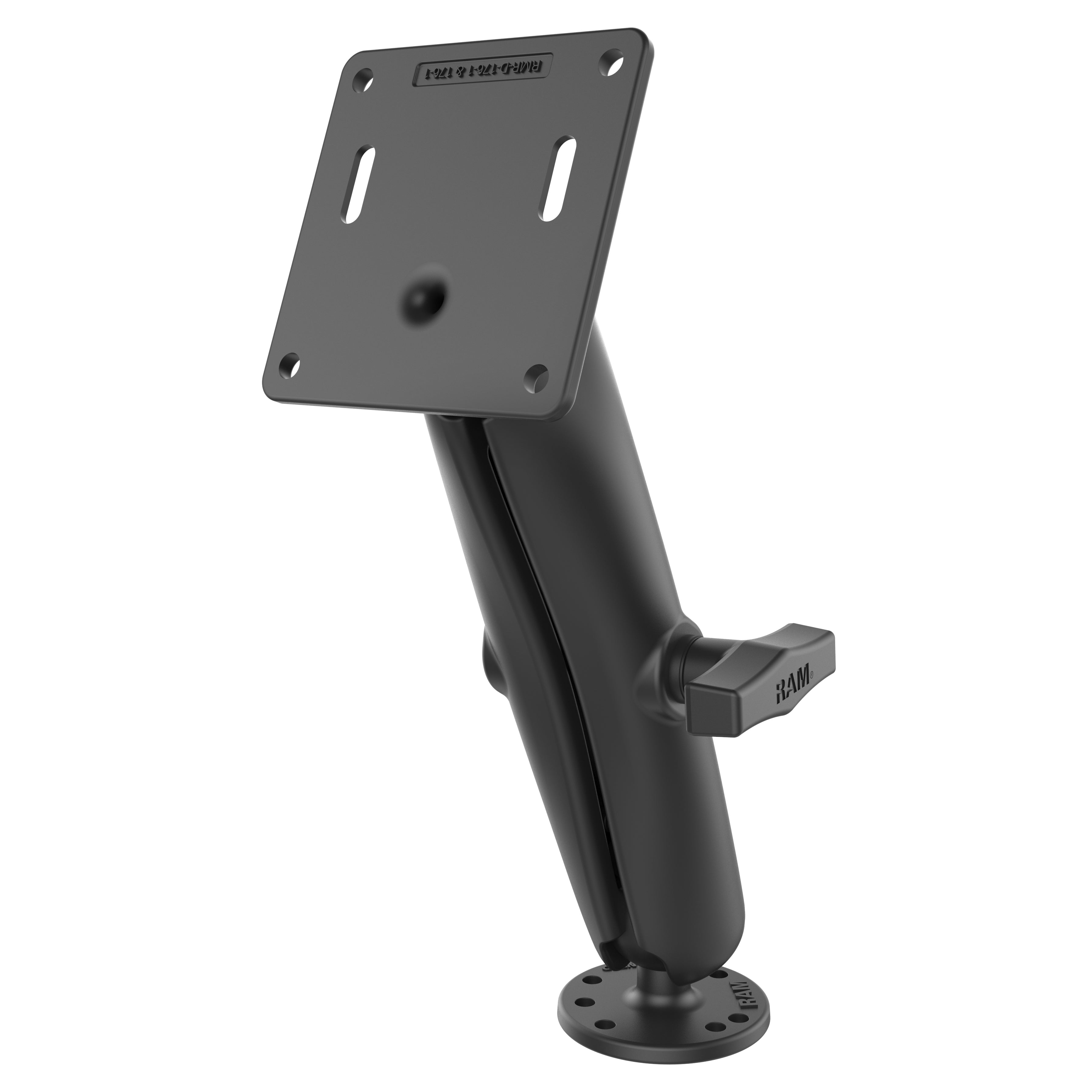 RAM® Double Ball Mount with 75x75mm VESA Plate - C Size Long – RAM Mounts