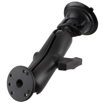 RAM® Twist-Lock™ Suction Cup Mount with Round Plate Adapter - Medium