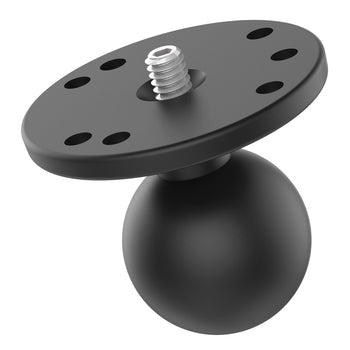 RAM® Ball Adapter with Round Plate and 1/4"-20 Threaded Stud - C Size