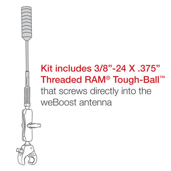 RAM® Tough-Claw™ Heavy Duty Mount for weBoost