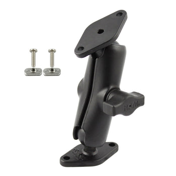 RAM® Double Ball Mount with Flat Panel Mounting Hardware - 3/4 Screws