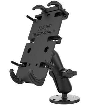 RAM-B-138-PD4U:RAM-B-138-PD4U_2:RAM Quick-Grip™ XL Spring-Loaded Phone Mount with Drill-Down Base