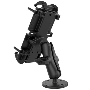RAM MOUNTS Quick-Grip XL Spring-Loaded Smartphone Mount with Drill-Down Base