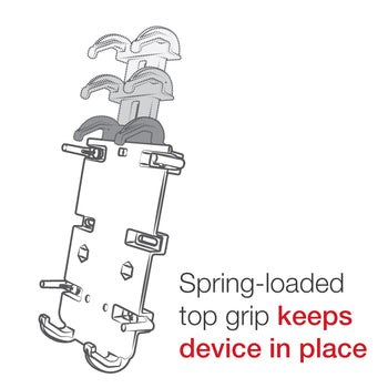 RAM® Quick-Grip™ XL Spring-Loaded Phone Mount with Drill-Down Base