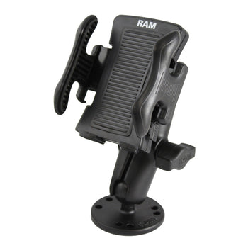 RAM® Drill-Down Mount with Spring-Loaded Phone Holder