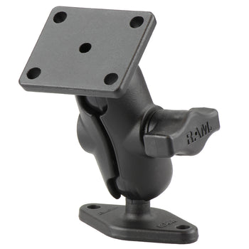 RAM® Double Ball Mount with 2-Hole & 4-Hole AMPS Plates - Short
