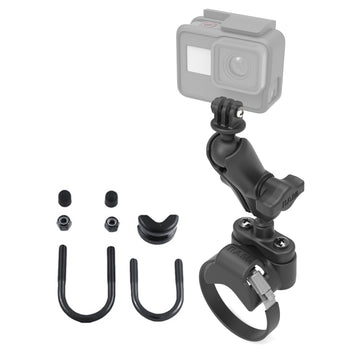 RAM® ATV/UTV Handlebar U-Bolt Mount with Action Camera Adapter