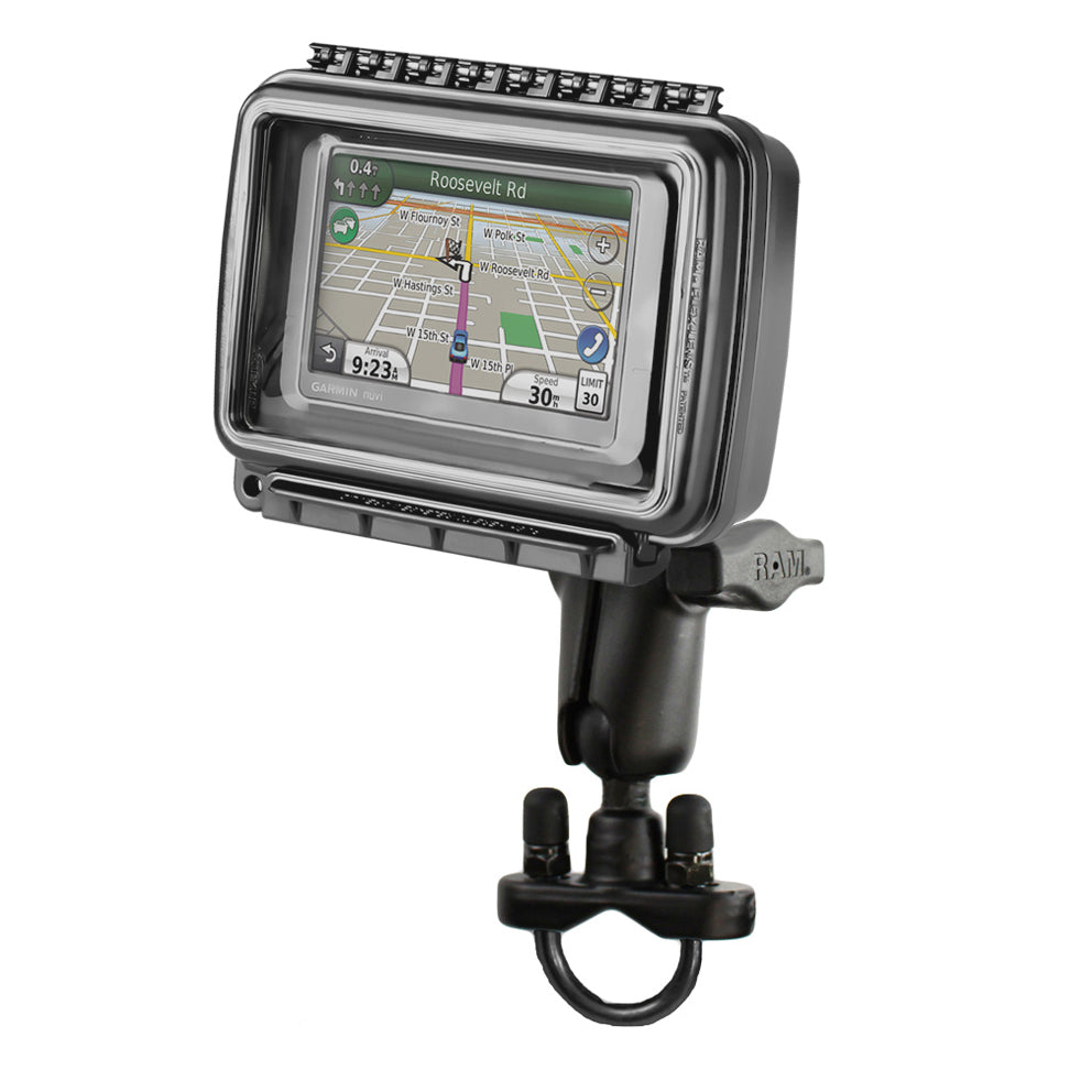 RAM® Aqua Box® with Handlebar U-Bolt Mount for Medium-Wide Devices ...
