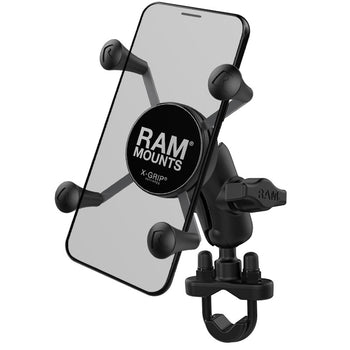 RAM® X-Grip® Phone Mount with Handlebar U-Bolt Base - Short