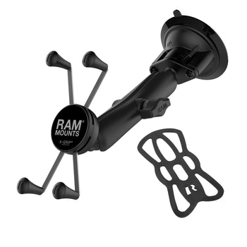 RAM MOUNTS X-Grip Suction Cup Mount for Smartphones - short Arm