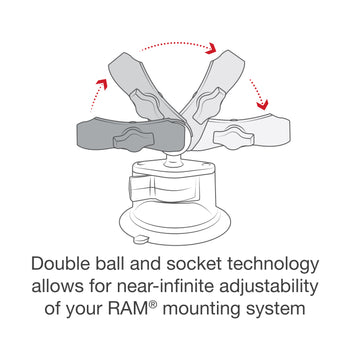 Ram Twist Lock Suction Cup Mount - Universal X-Grip Cell Phone Holder