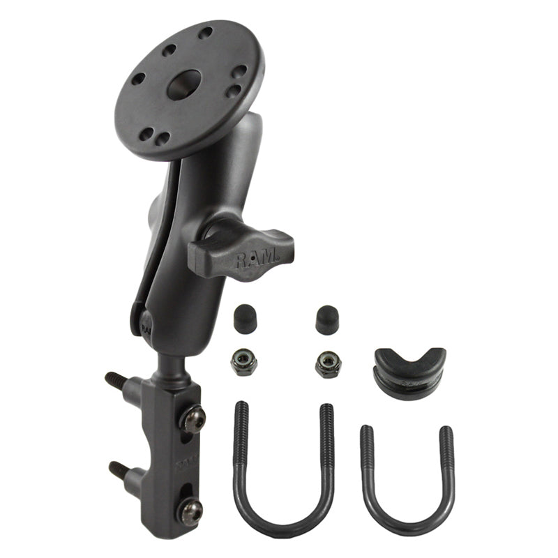 RAM® Motorcycle Brake/Clutch Reservoir Mount with Round Plate RAM Mounts