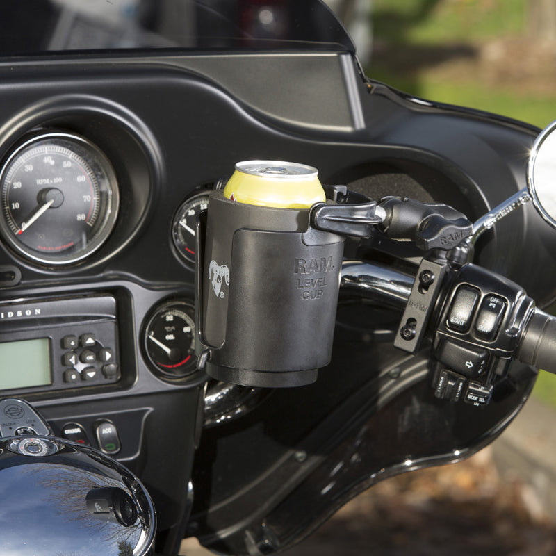 RAM® Level Cup™ 16oz Drink Holder with Brake/Clutch Reservoir Base
