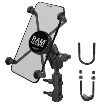 RAM® X-Grip® Large Phone Mount with Brake/Clutch Reservoir Base - Short