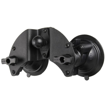 RAM-B-189B-PIV1U:RAM-B-189B-PIV1U_1:RAM Twist-Lock™ Dual Pivot Suction Cup Base with Ball