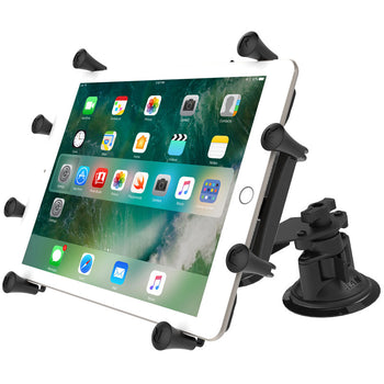 RAM® X-Grip® with RAM® Twist-Lock™ Pivot Suction for 9"-10" Tablets