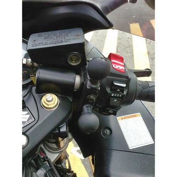 RAM Motorcycle Brake/Clutch Reservoir Cover Base with 1 Ball Offset - RAM-B-346U