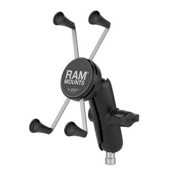 RAM® X-Grip® Large Phone Mount with Motorcycle Handlebar Clamp Base