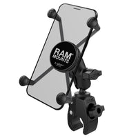 RAM-B-400-A-HOL-UN10BU:RAM-B-400-A-HOL-UN10BU_1:RAM® X-Grip® Large Phone Mount with Tough-Claw™ Small Clamp Base - Short