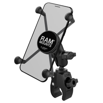 RAM® X-Grip® Large Phone Mount with Tough-Claw™ Small Clamp Base - Sho