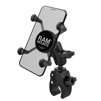 RAM-B-400-A-HOL-UN7BU:RAM-B-400-A-HOL-UN7BU_1:RAM® X-Grip® Phone Mount with RAM® Tough-Claw™ Small Clamp Base - Short