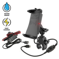 RAM-B-400-A-UN14W-V7M-1:RAM-B-400-A-UN14W-V7M-1_1:RAM® Quick-Grip™ 15W Waterproof Wireless Charging Mount with Tough-Claw™