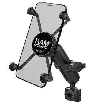 RAM® X-Grip® Large Phone Mount with Torque™ Small Rail Base - Medium Arm