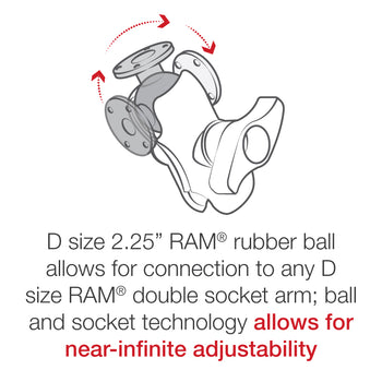 RAM® Round Plate with Ball - D Size