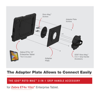 GDS® Roto-Mag™ 3-in-1 Accessory for Zebra ET4x 10” Enterprise Tablet