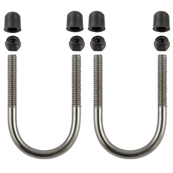 RAM-HAR-235:RAM-HAR-235_1:RAM Stainless Steel U-Bolt Hardware Pack for Rails 1" to 1.25"