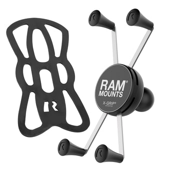 Ram mounts Rail U-Bolt Mount X-Grip 5´´ Phablets Black