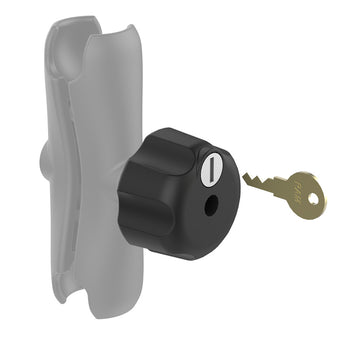 RAM-KNOB5LSU:RAM-KNOB5LSU_1:RAM Key Lock Knob with Steel Insert for C Size Socket Arms