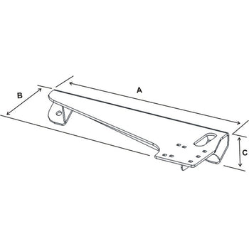 RAM® No-Drill™ Laptop Base for '01-12 Ford Escape + More